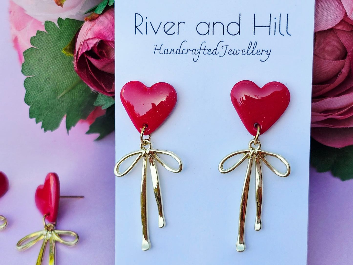 Hearts Collection Hearts and Bows Red