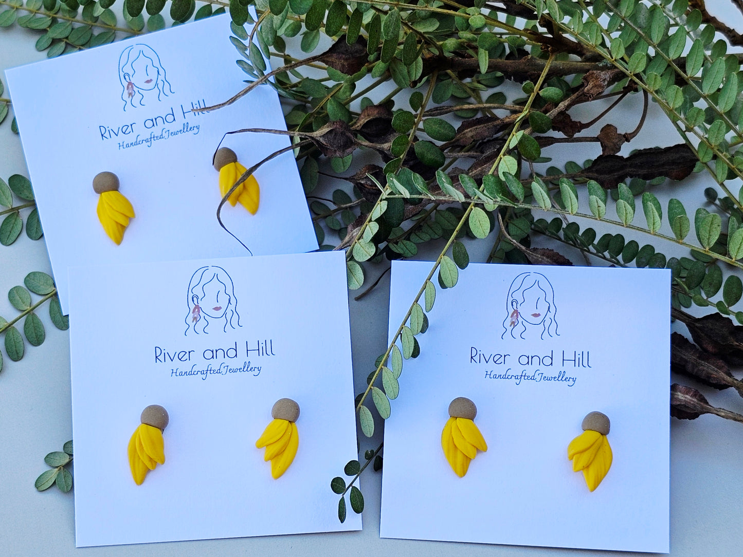 Kowhai Stud Earrings