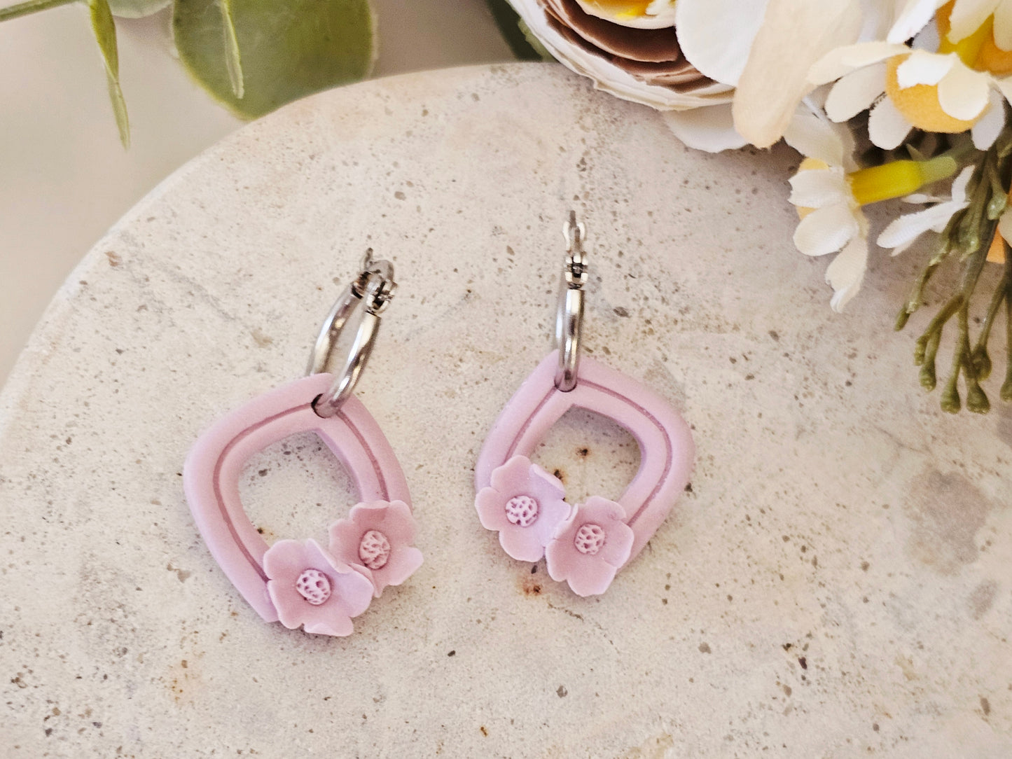 Daily Colour Lavender Floral Hoops