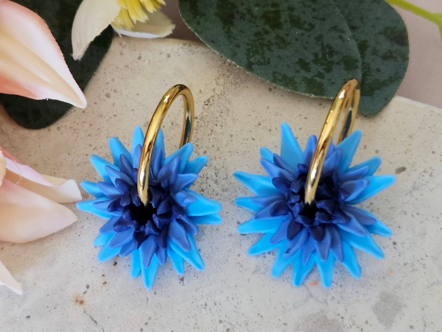 Dahlia Hoops Blue