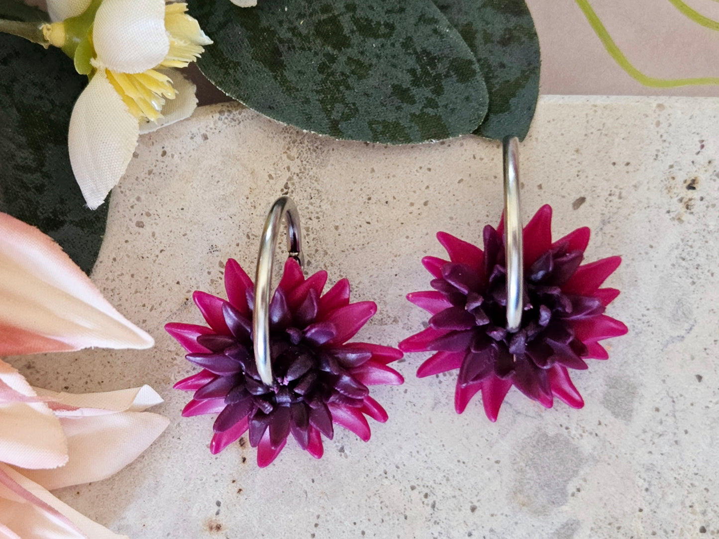 Dahlia Hoops Purple