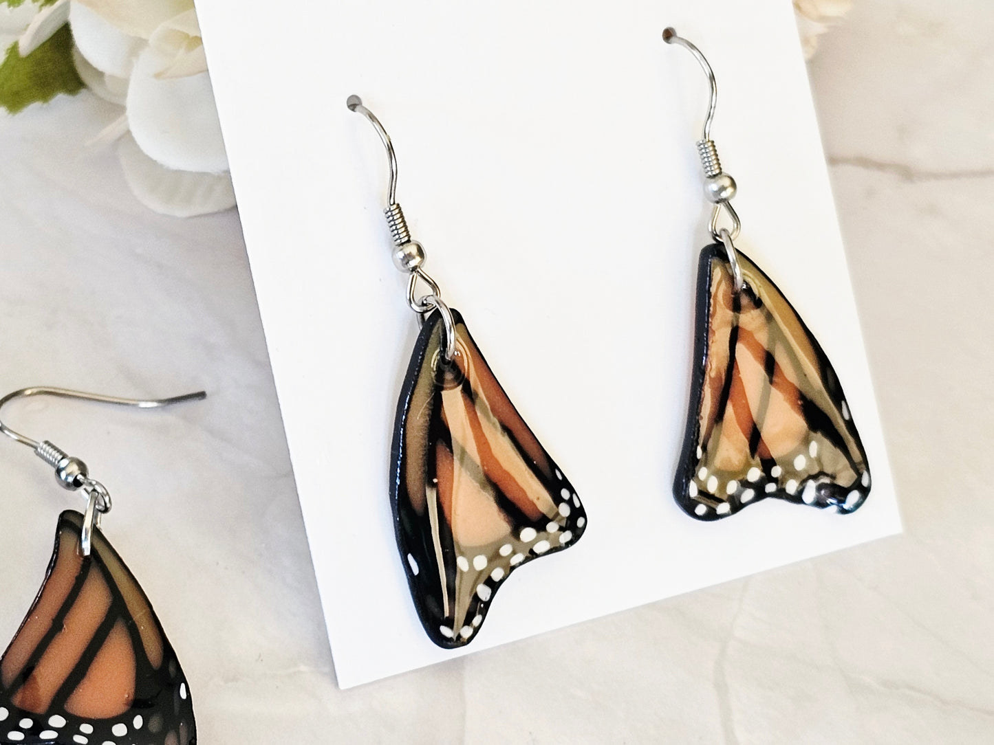 Monarch Wing Earrings