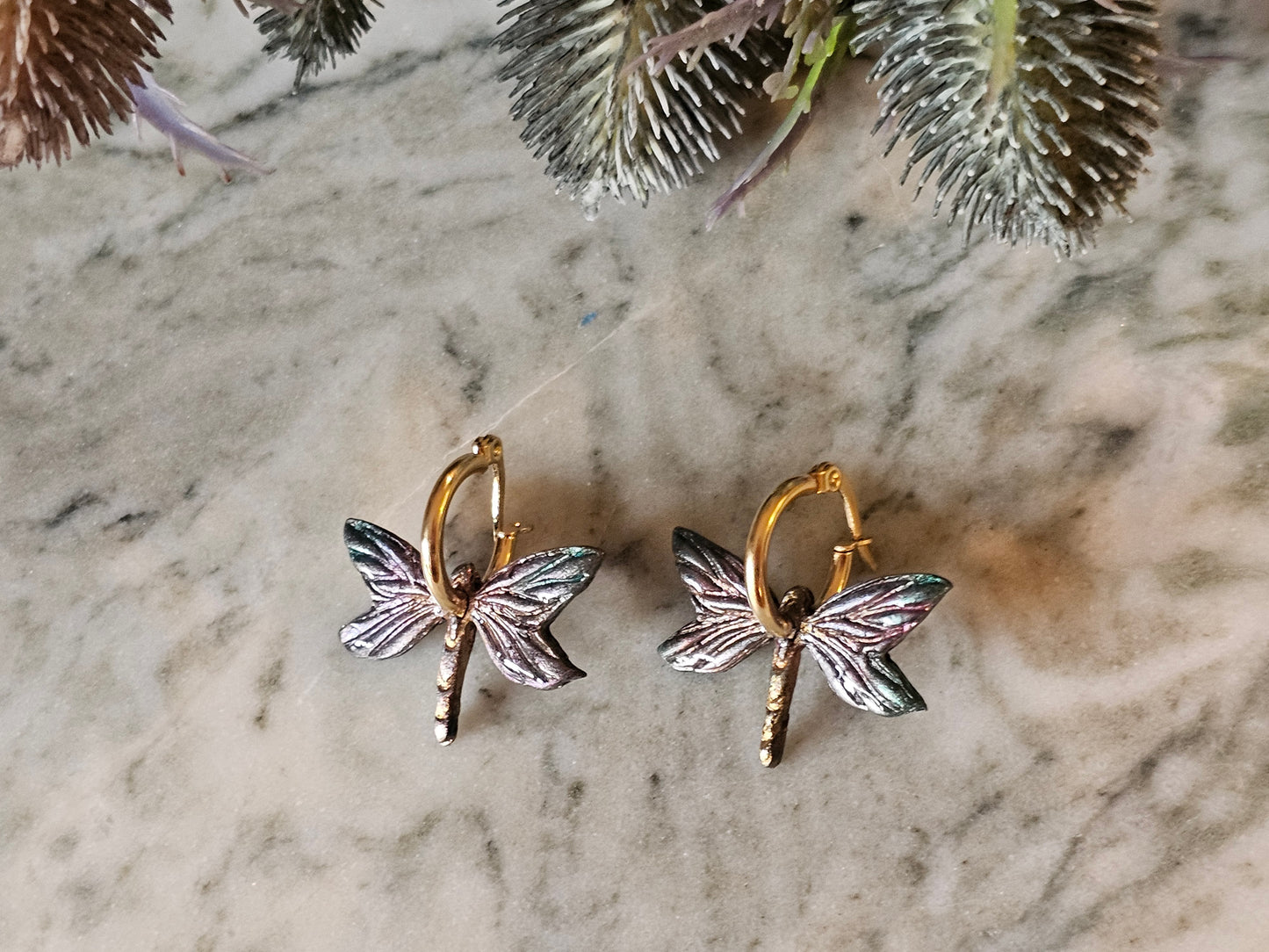Dragonfly Hoops Dainty