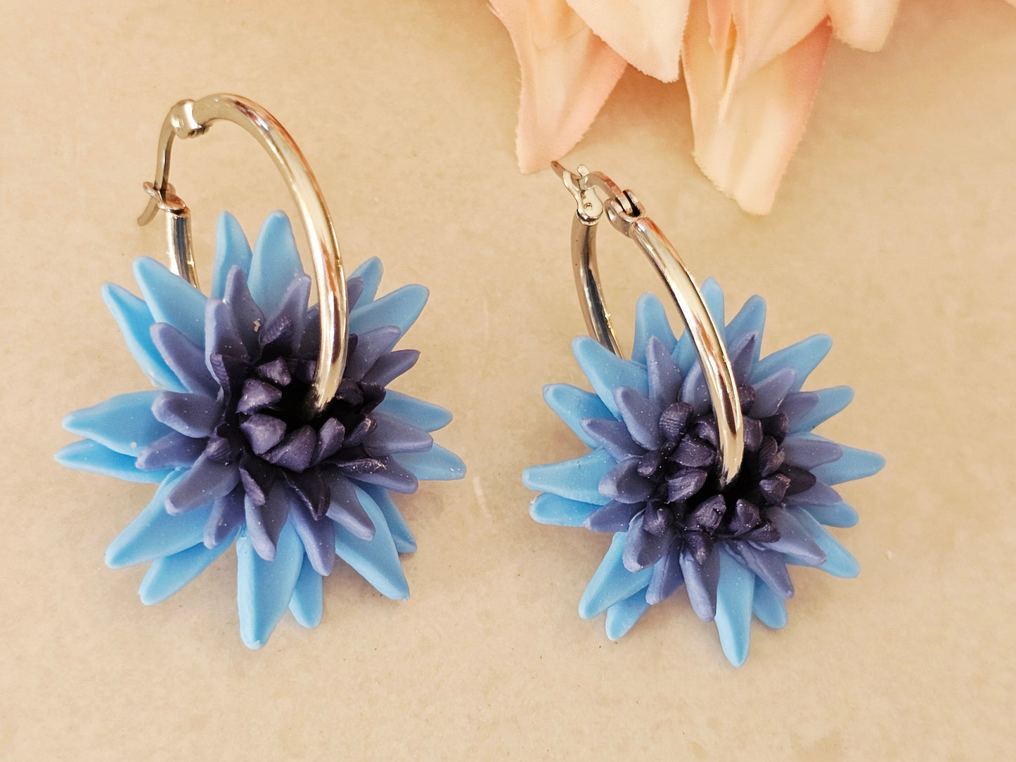Dahlia Hoops Blue