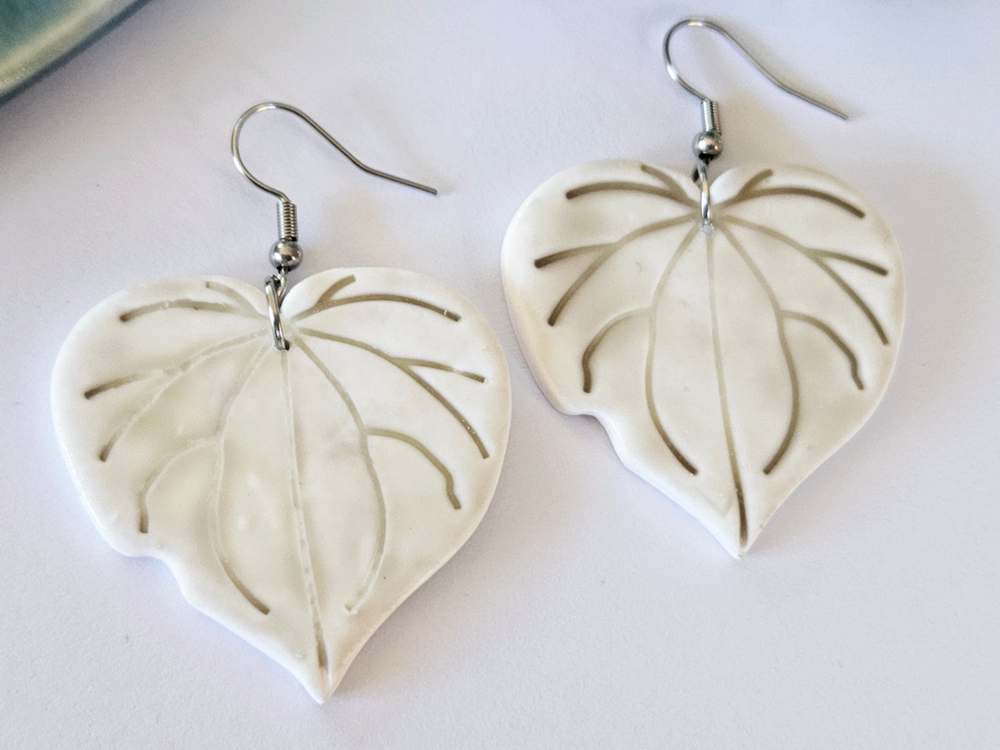 Porcelain Kawakawa Earrings