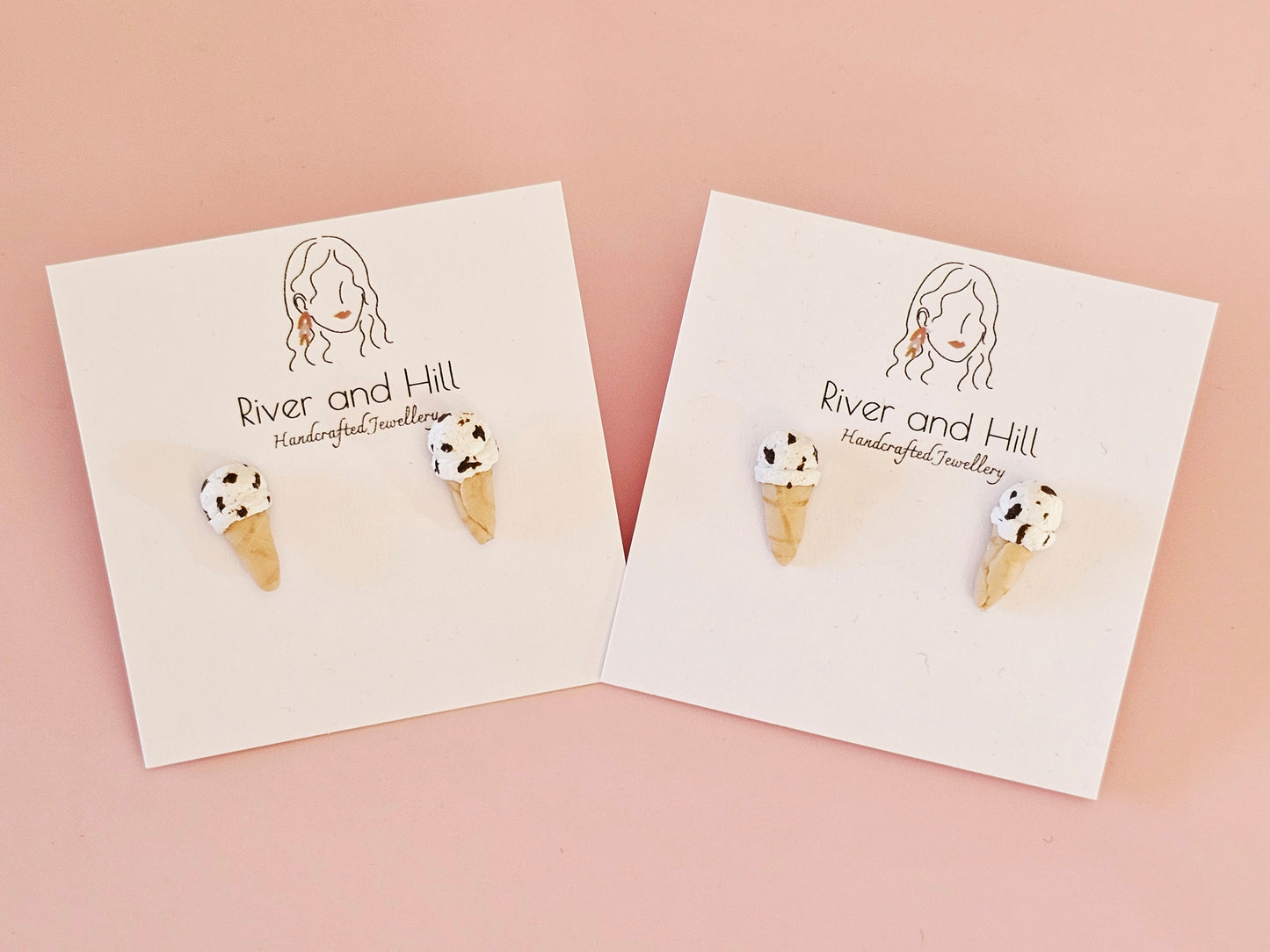 Ice Cream Cone Cookies and Cream Studs