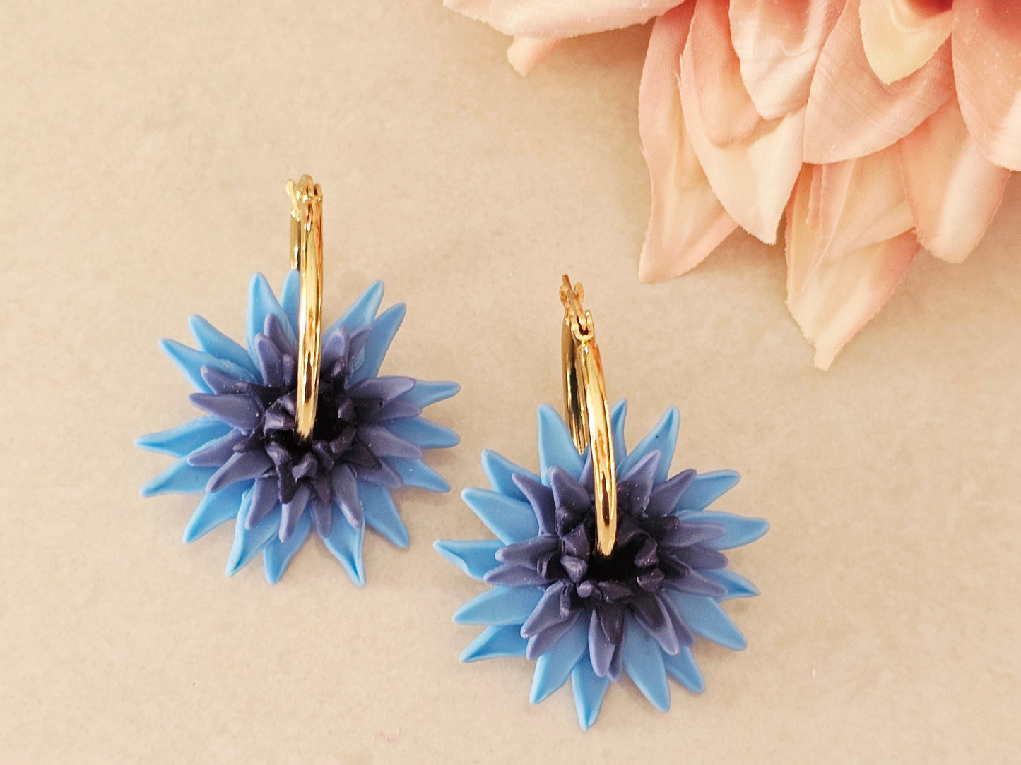 Dahlia Hoops Blue