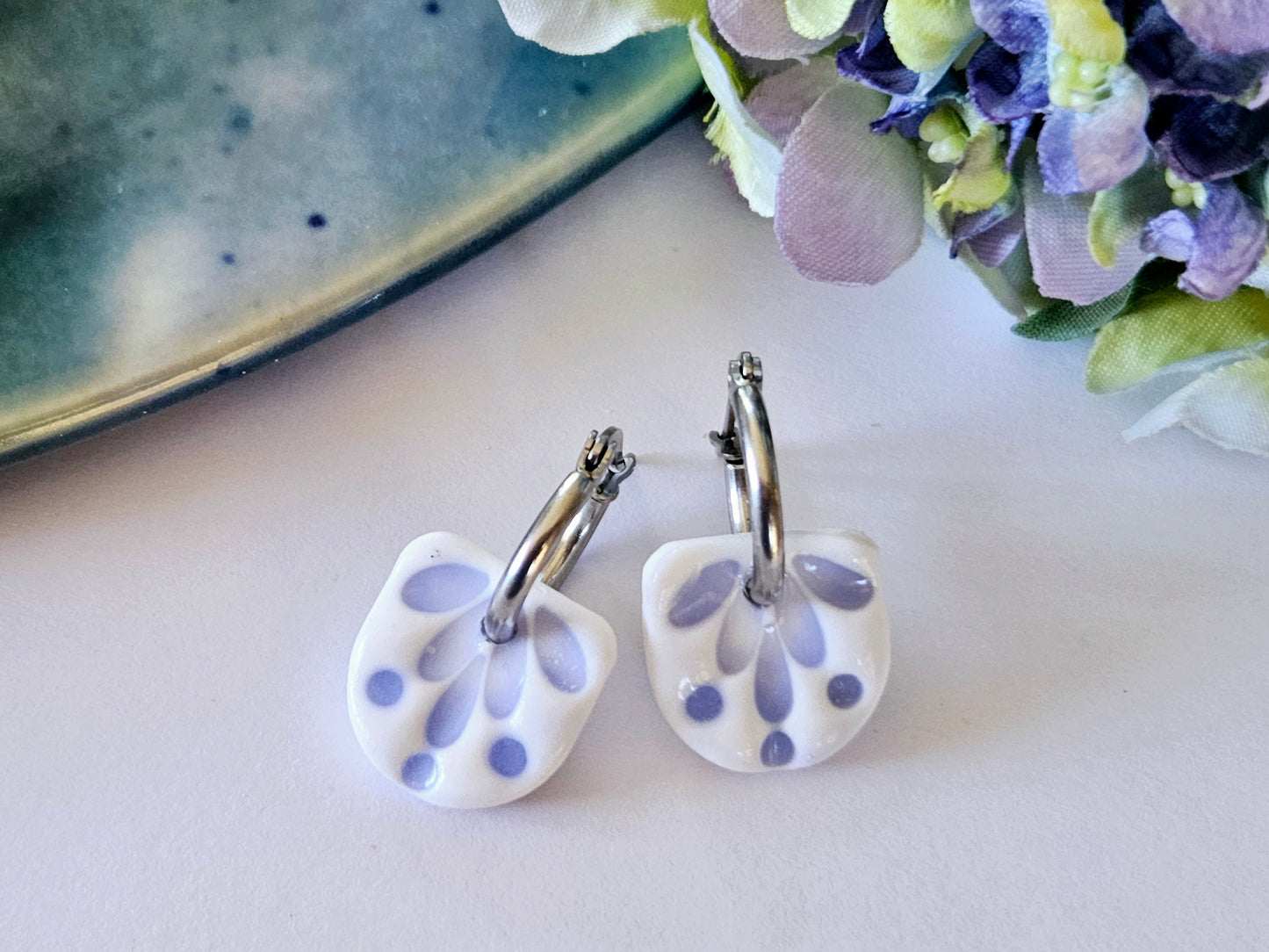 Porcelain Floral Hoops