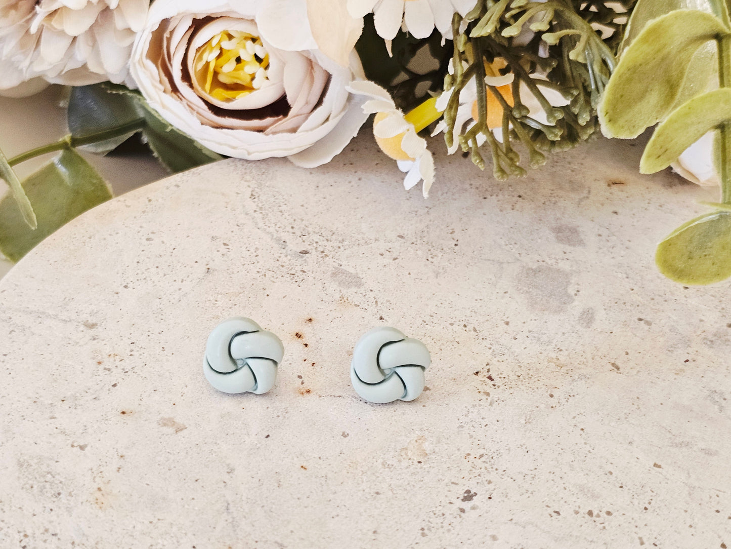 Daily Colour Sage Green Studs
