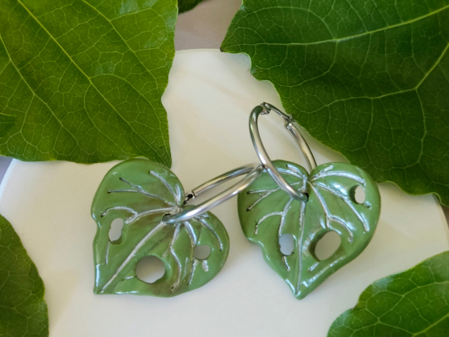 Kawakawa Silver Earrings Medium