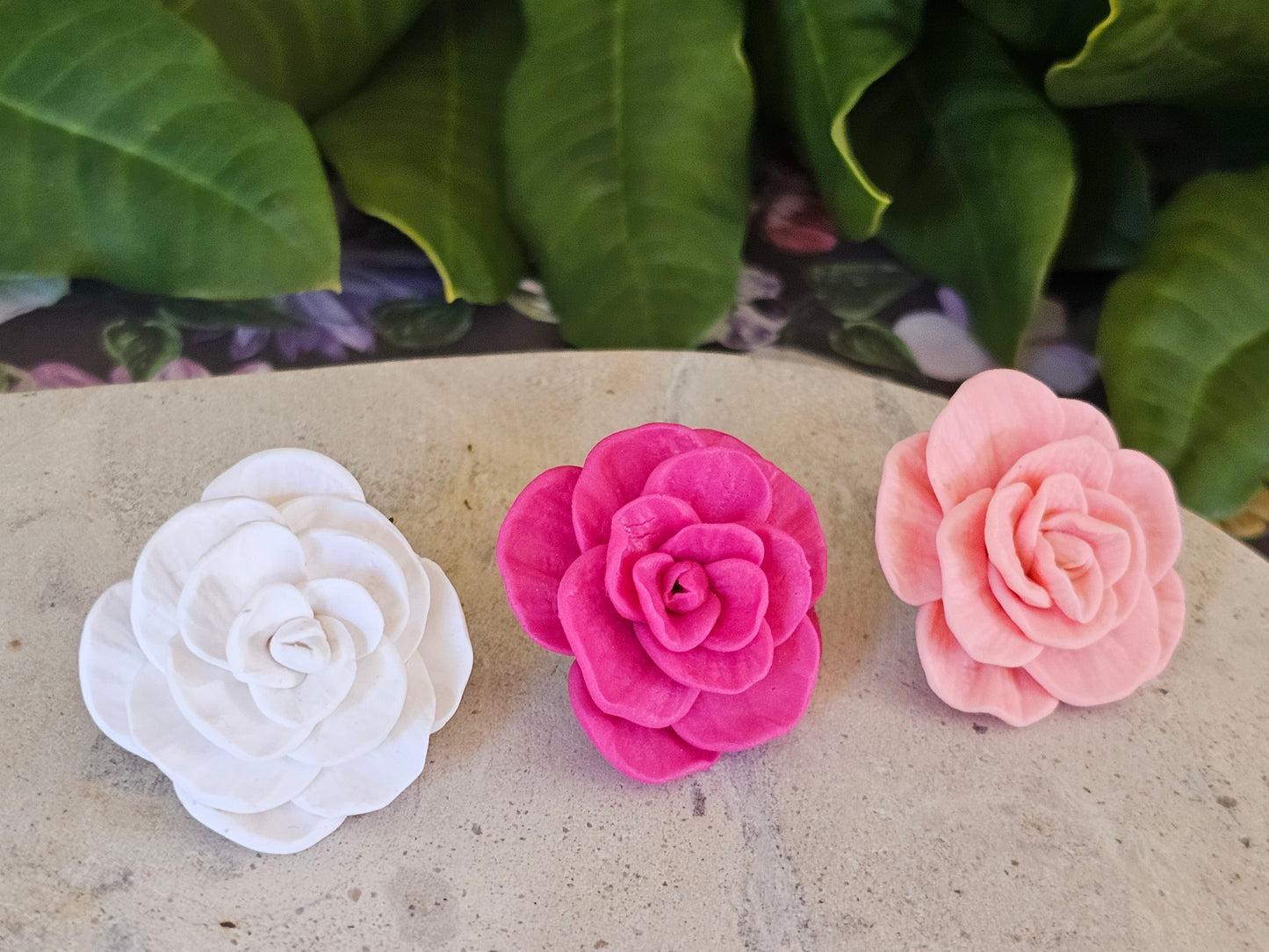 Cammellia French Hook Earrings Magenta