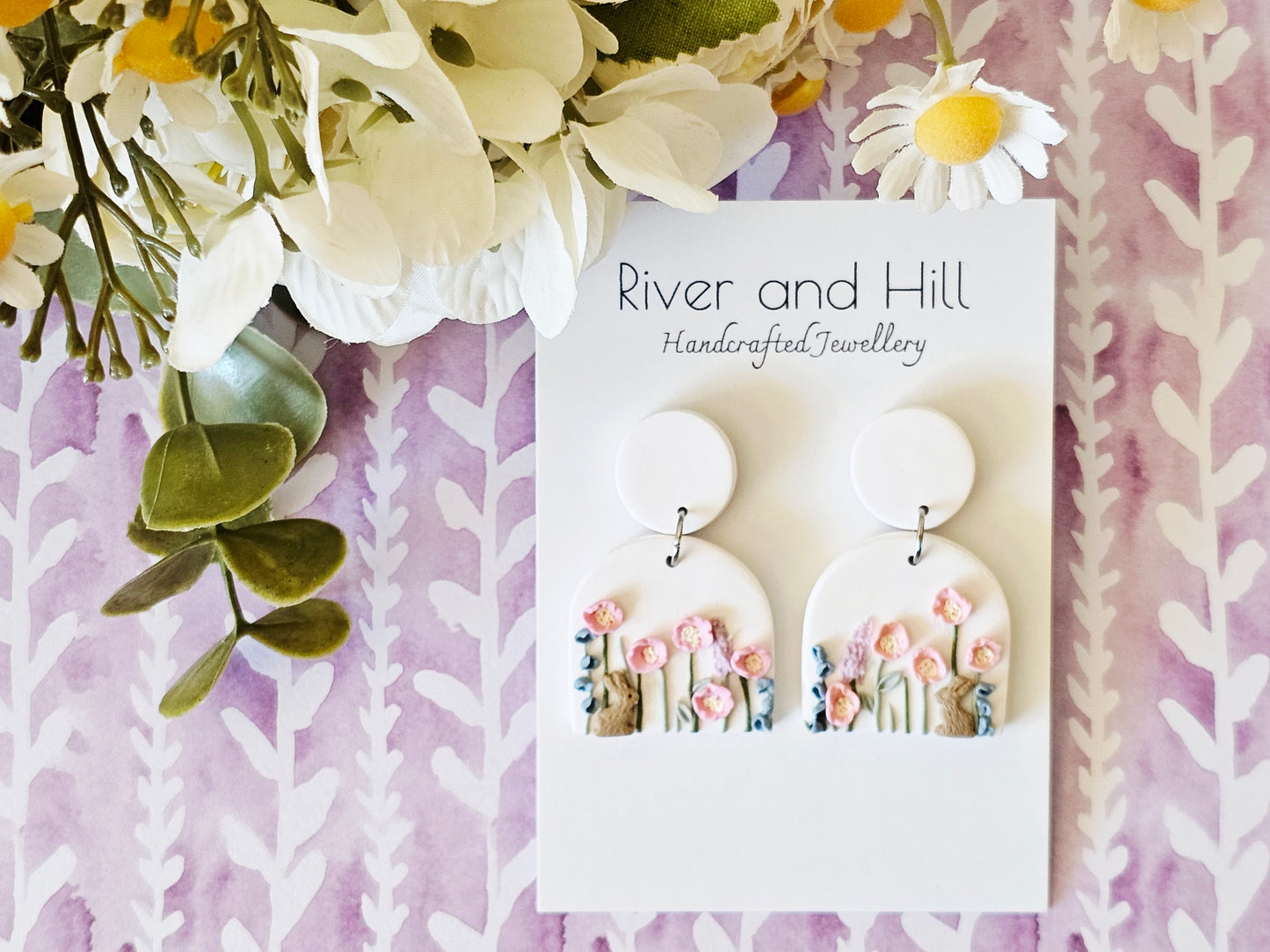 Meadow Bunny Arch Earrings