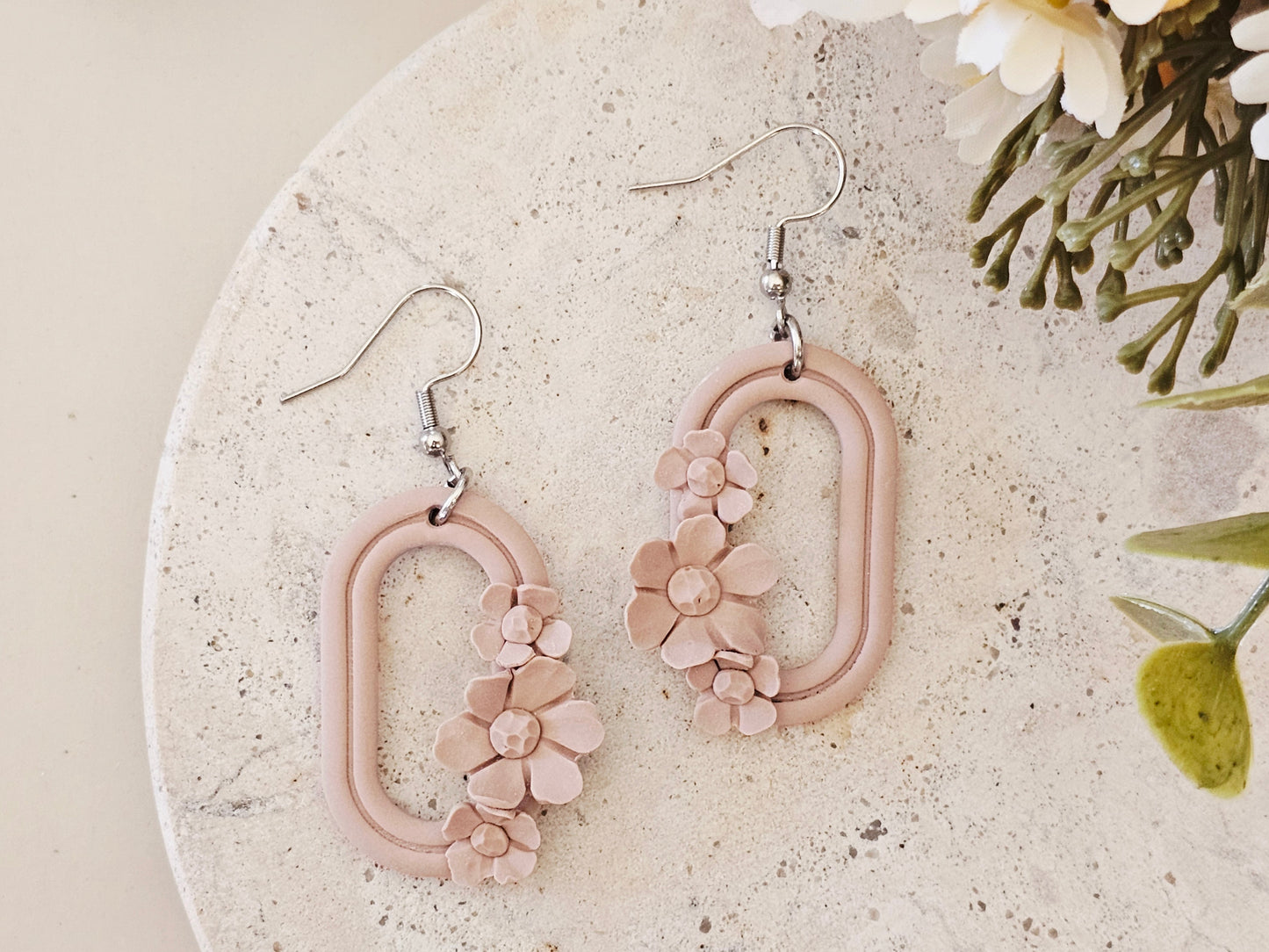 Daily Colour Almond Floral Earrings