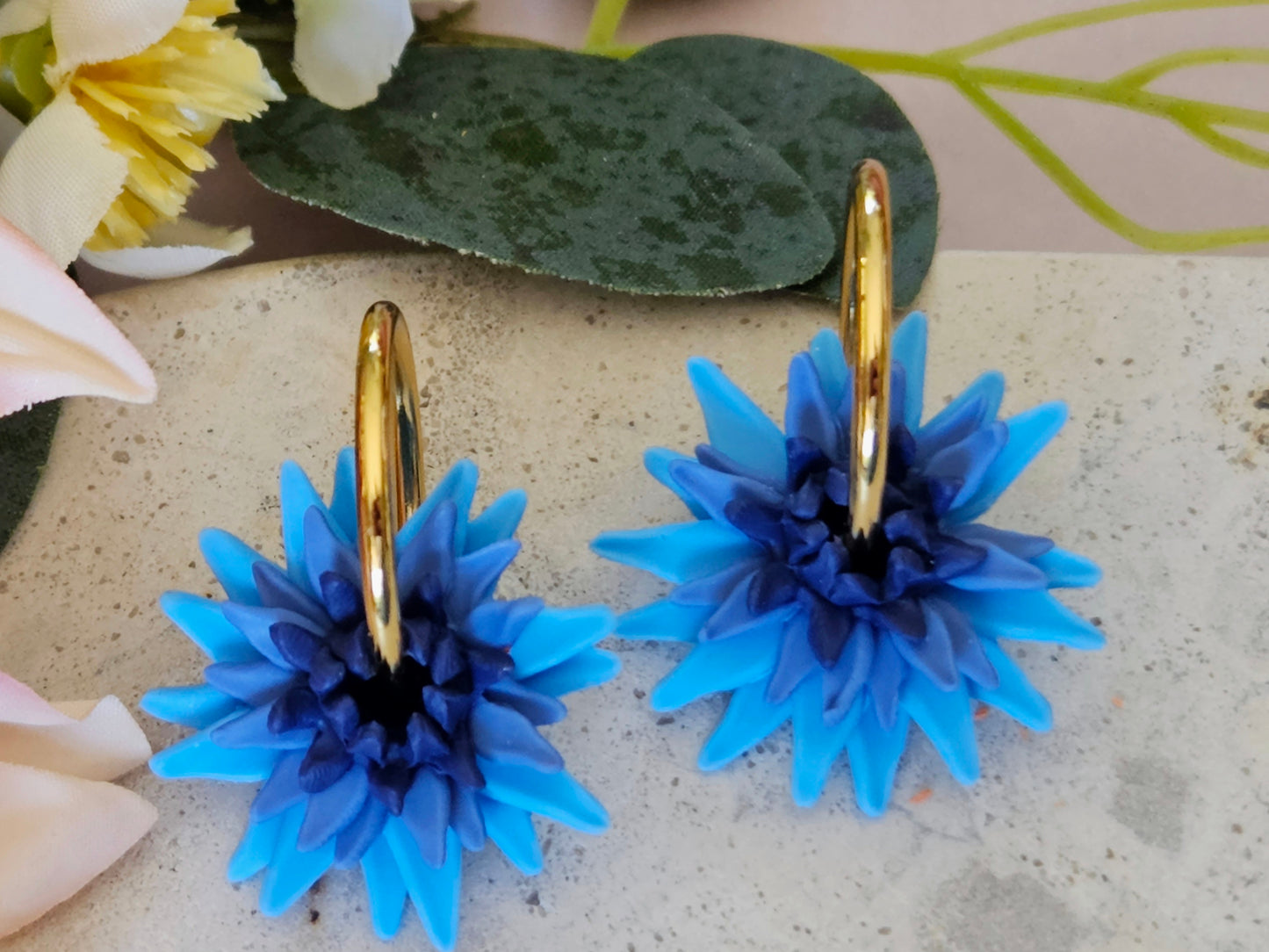 Dahlia Hoops Blue