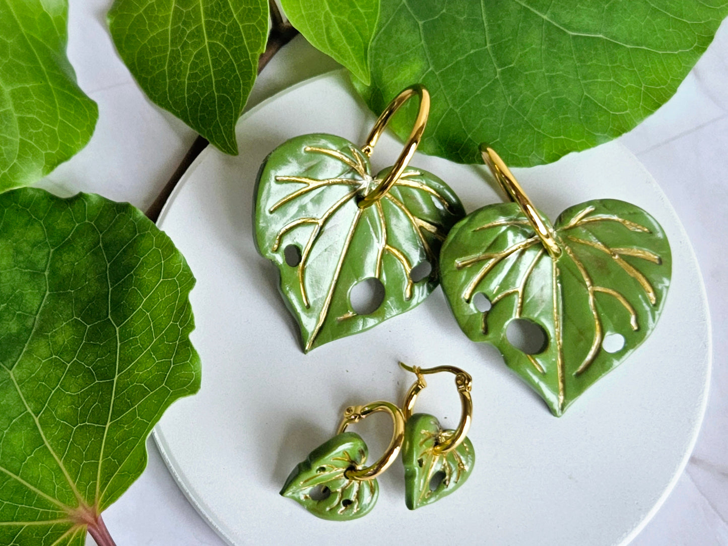 Kawakawa Gold Earrings Large