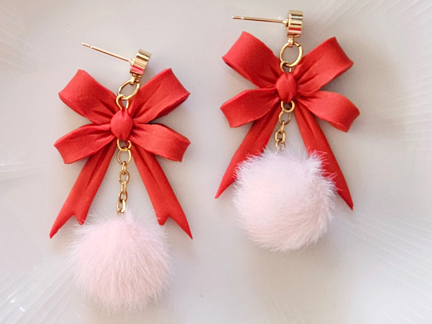 Christmas Bow Earrings