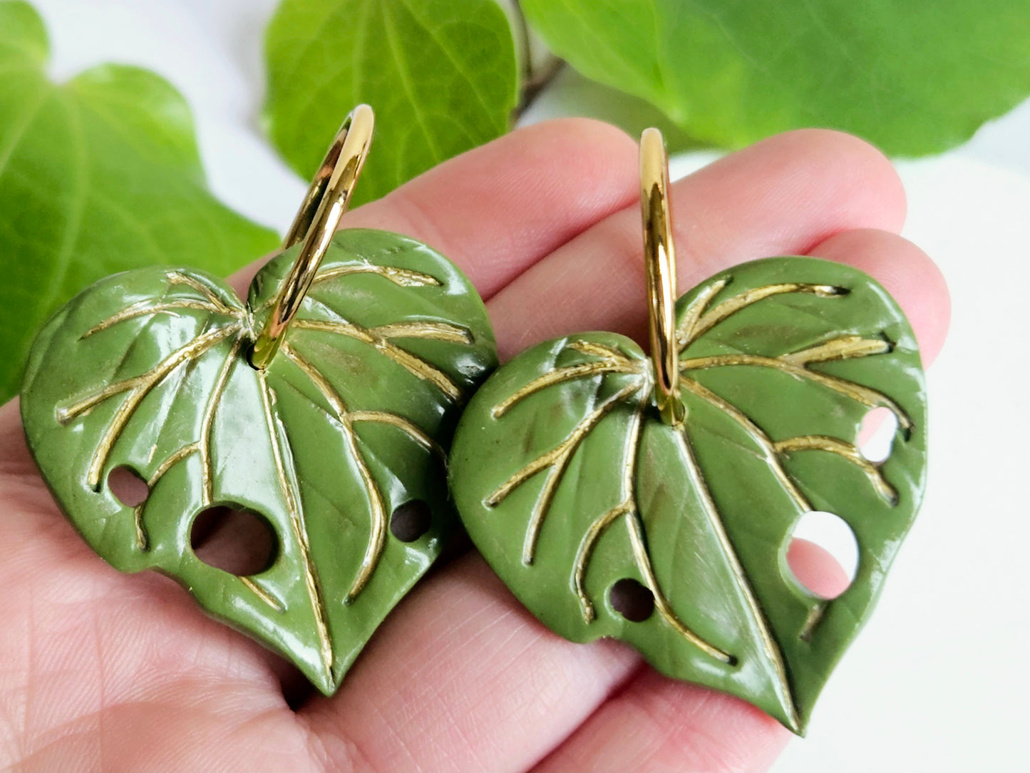 Kawakawa Gold Earrings Large