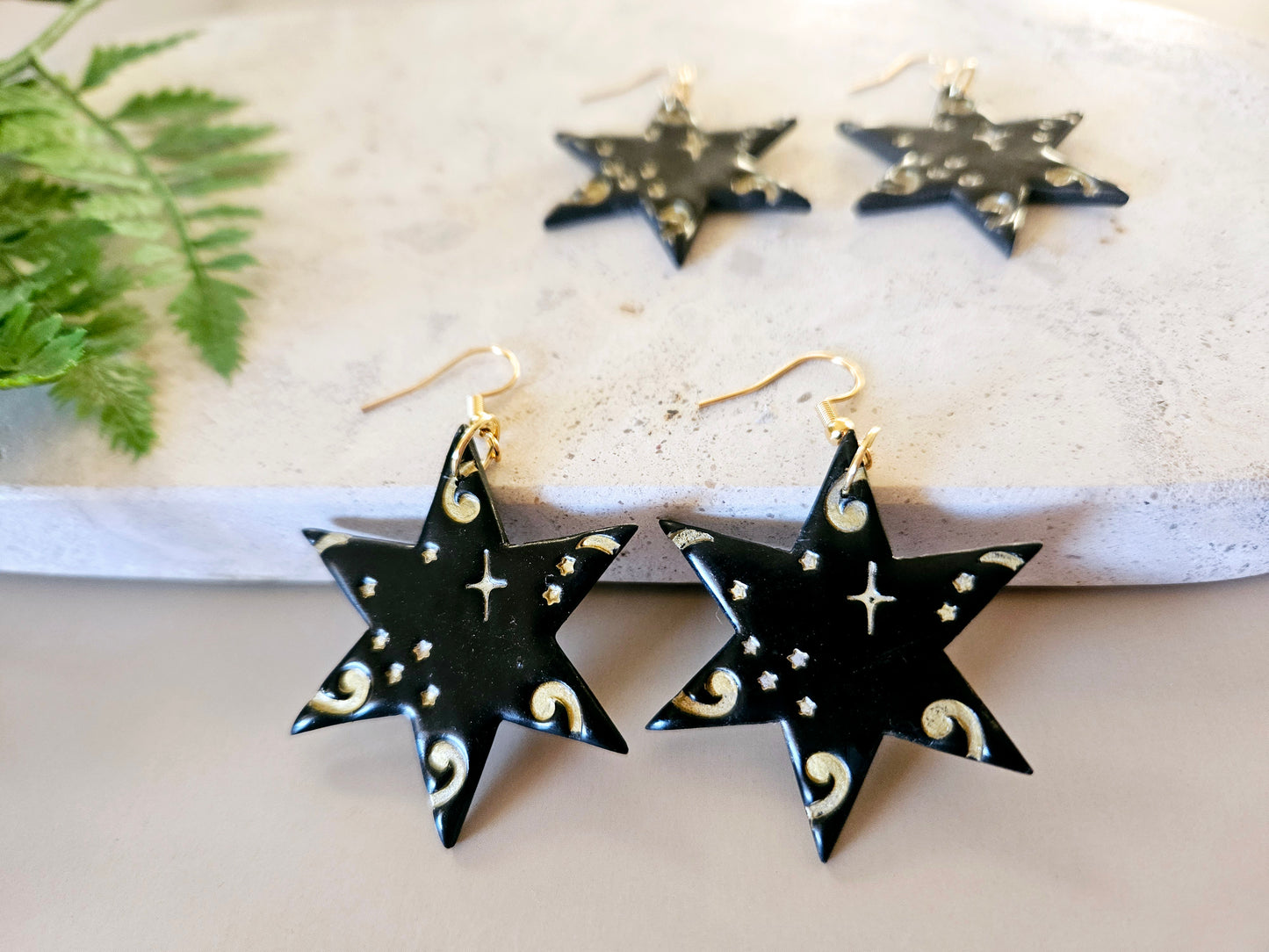 Matariki Statement Star Earrings