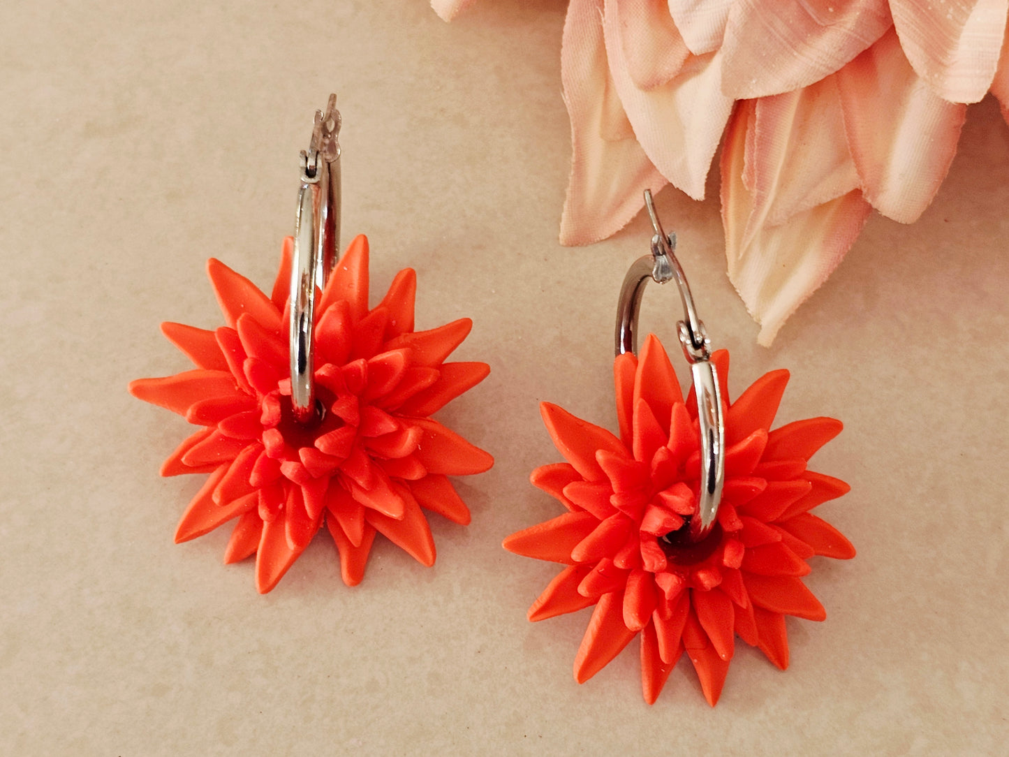 Dahlia Hoops Orange