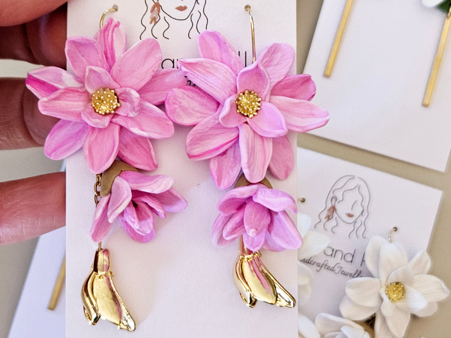 Magnolia Dangle Earrings