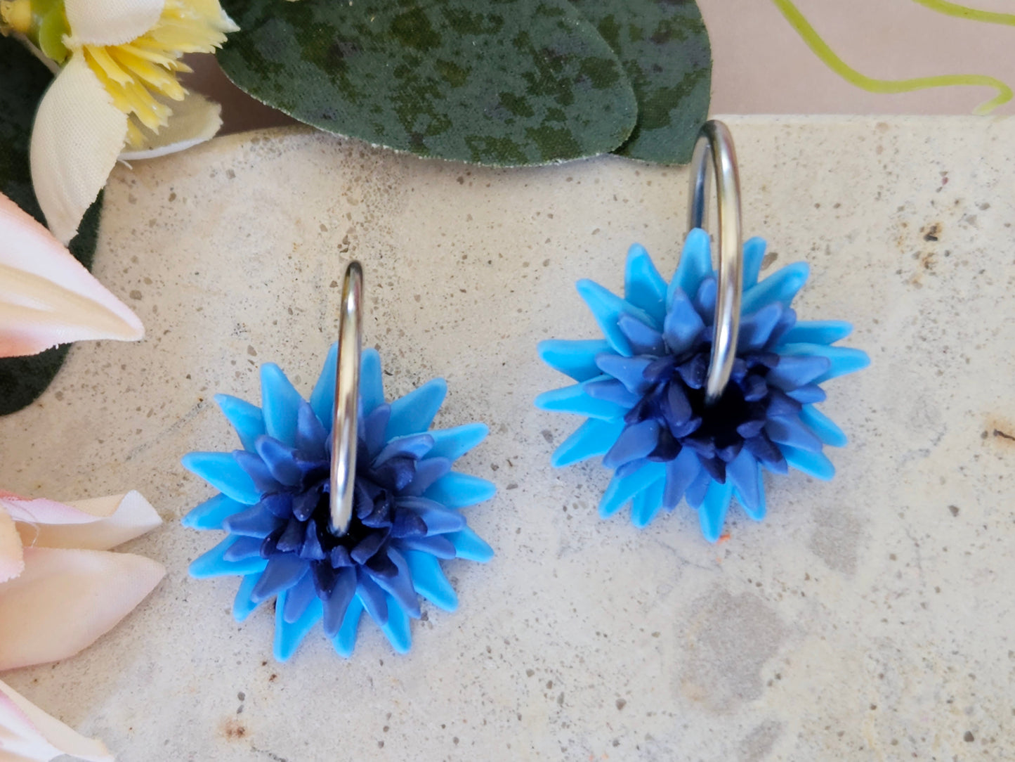 Dahlia Hoops Blue