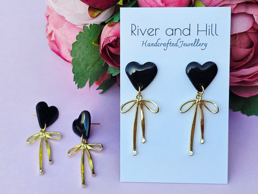 Hearts Collection Hearts and Bows Black