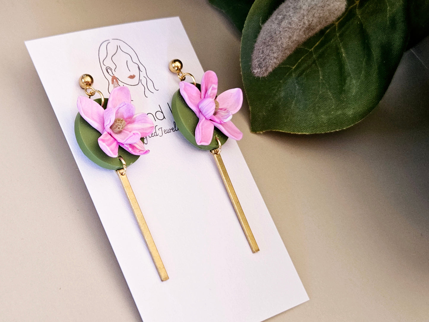 Magnolia Bar Drop Earrings