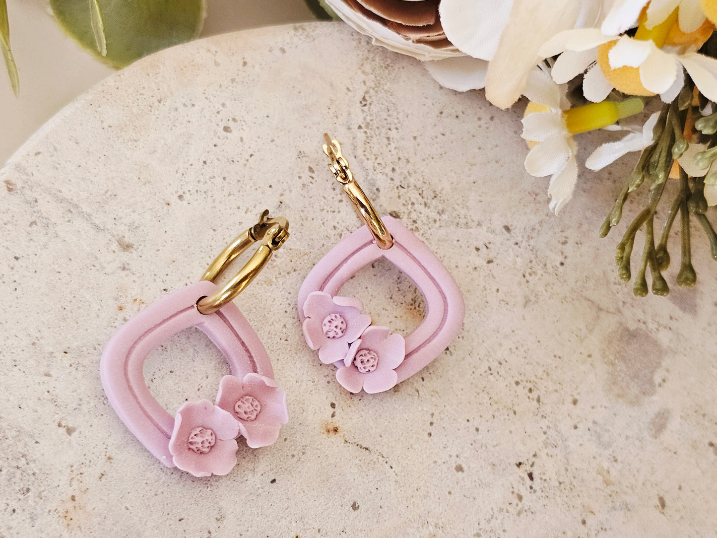 Daily Colour Lavender Floral Hoops