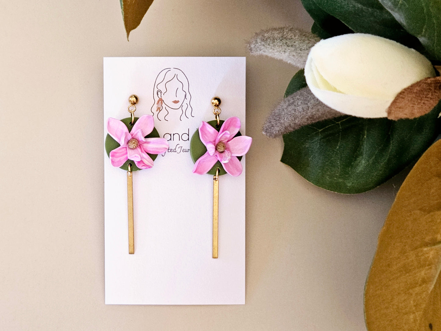 Magnolia Bar Drop Earrings
