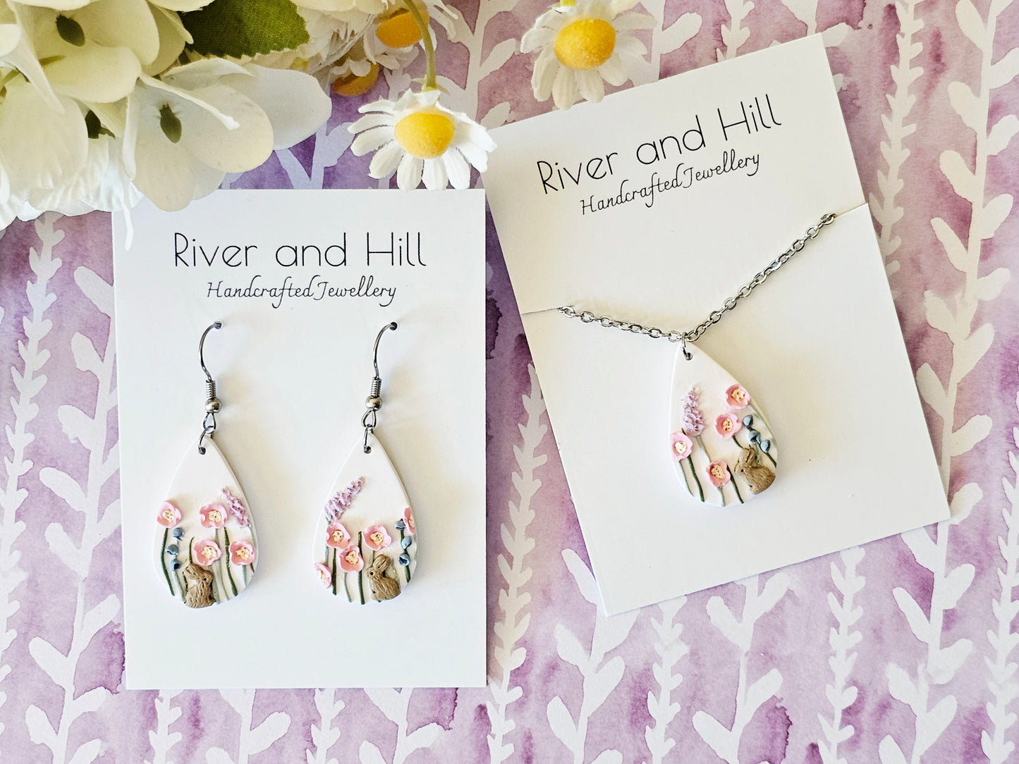 Meadow Bunny Droplet Earrings