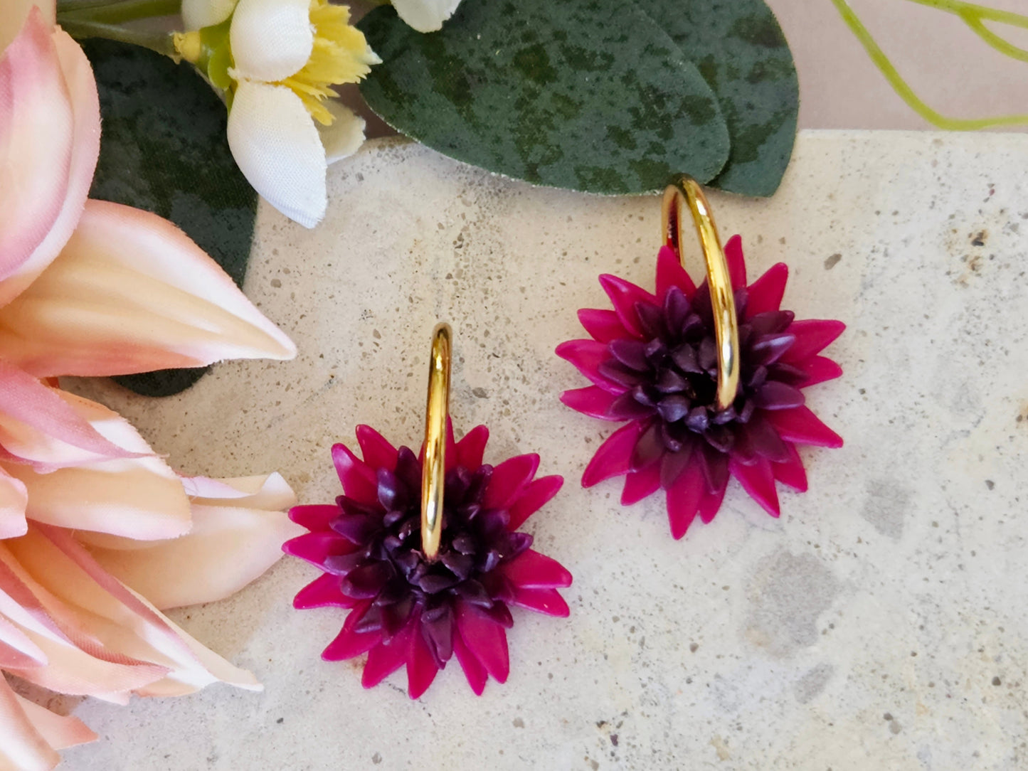 Dahlia Hoops Purple