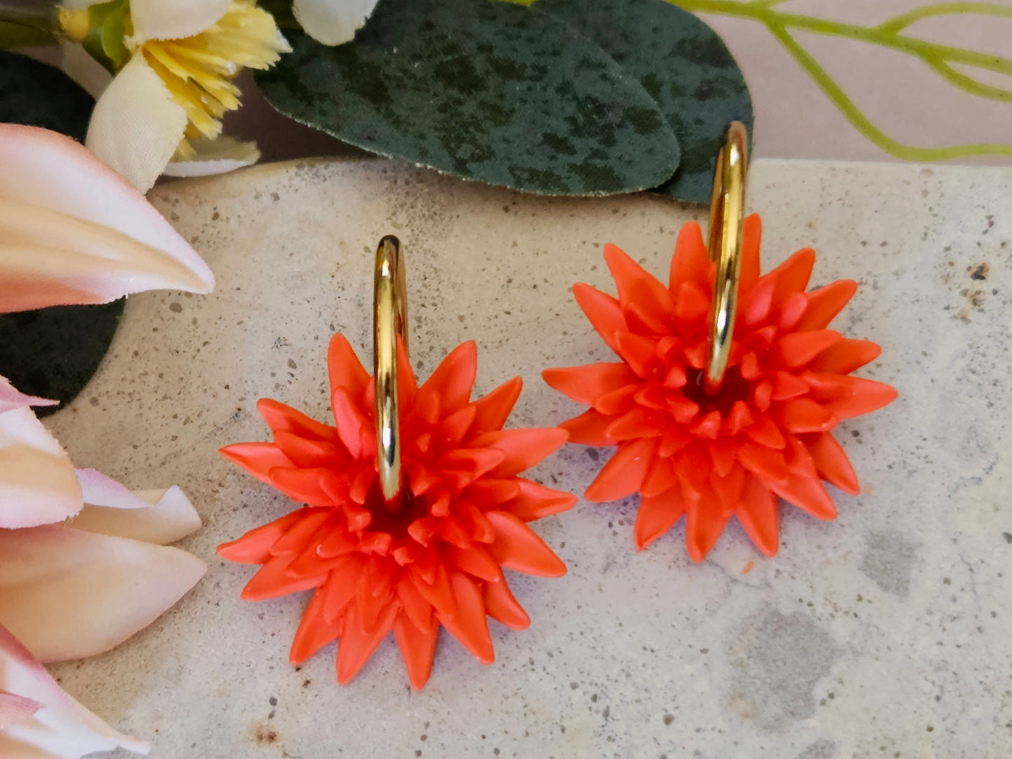 Dahlia Hoops Orange