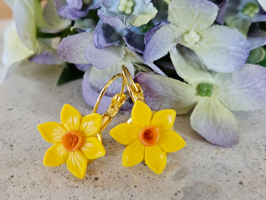Daffodil French Hook Earrings