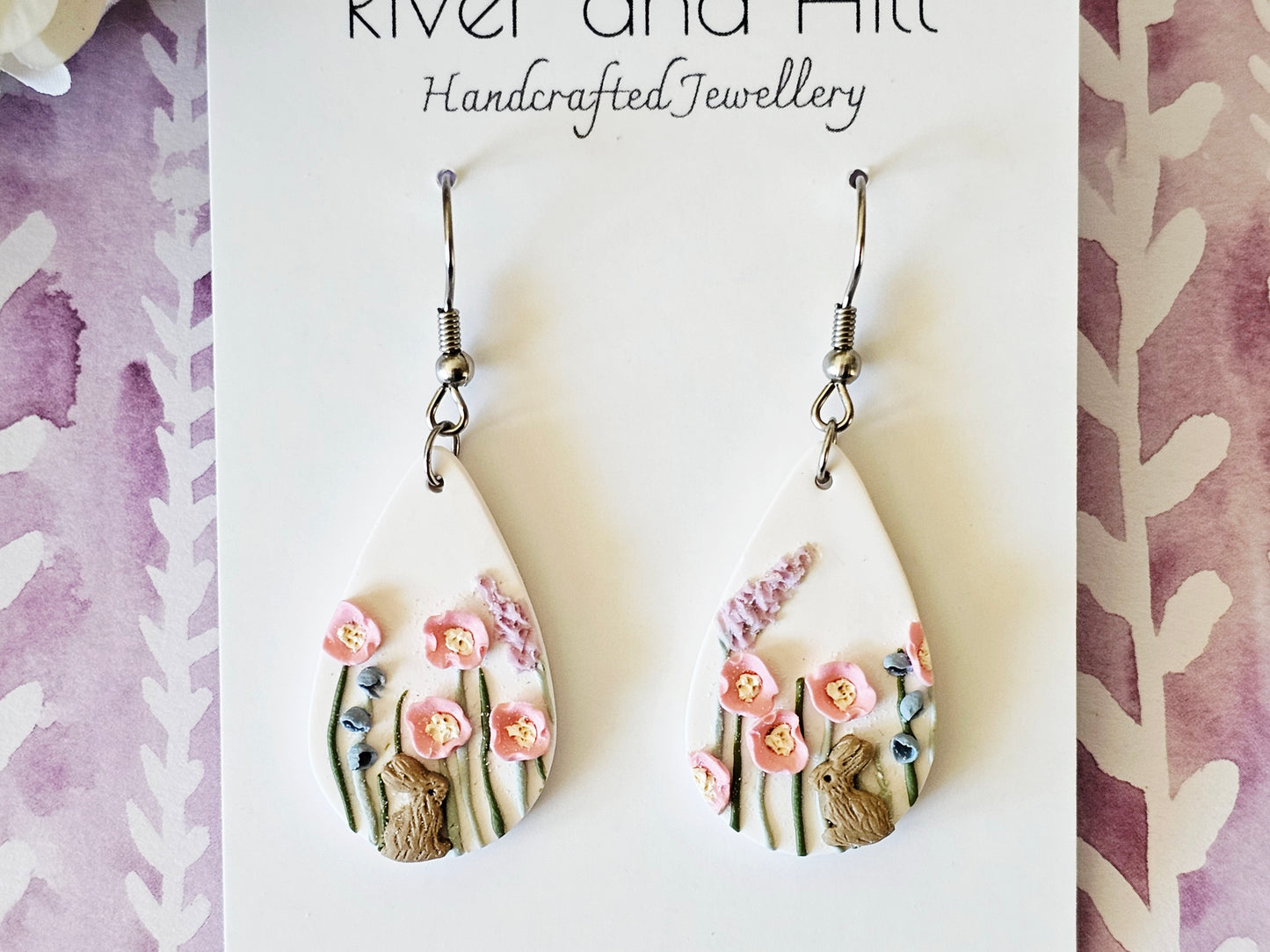 Meadow Bunny Droplet Earrings