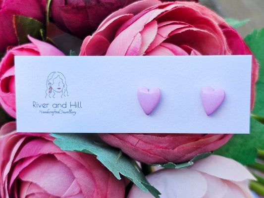 Hearts Collection Hearts Studs Pink