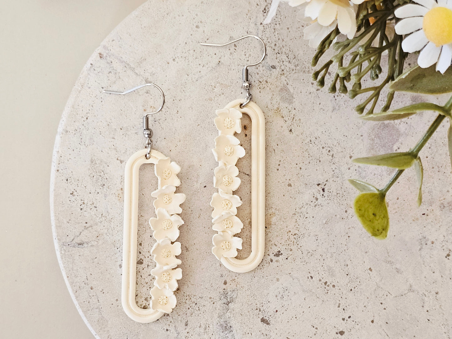 Daily Colour Pastel Yellow Floral Earrings