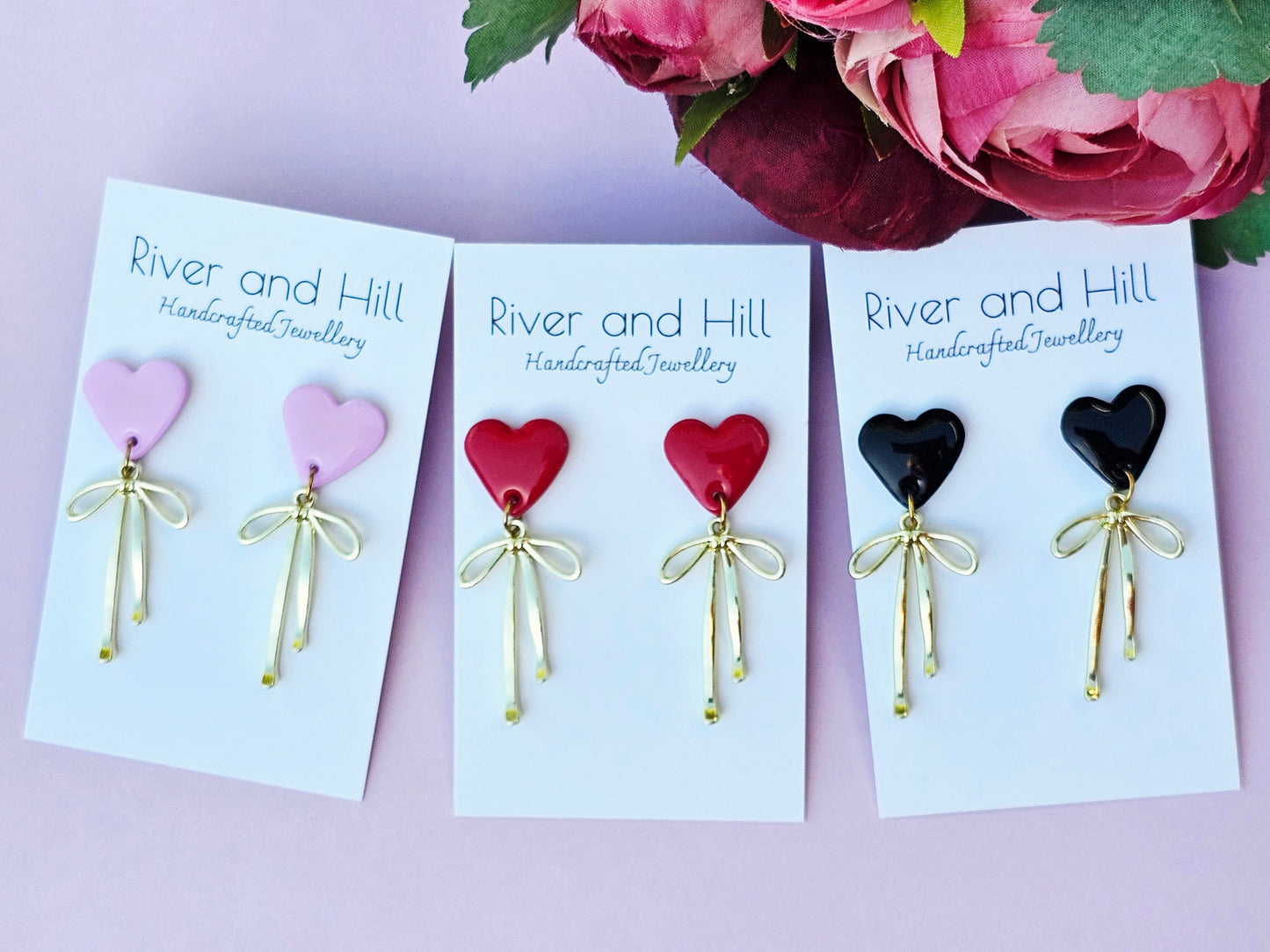 Hearts Collection Hearts and Bows Pink