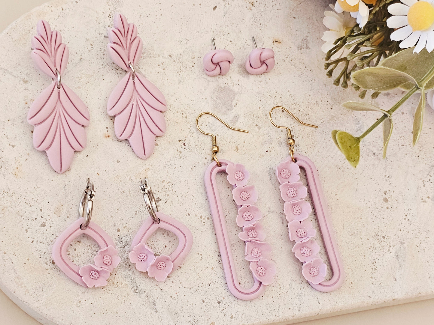Daily Colour Lavender Floral Hoops