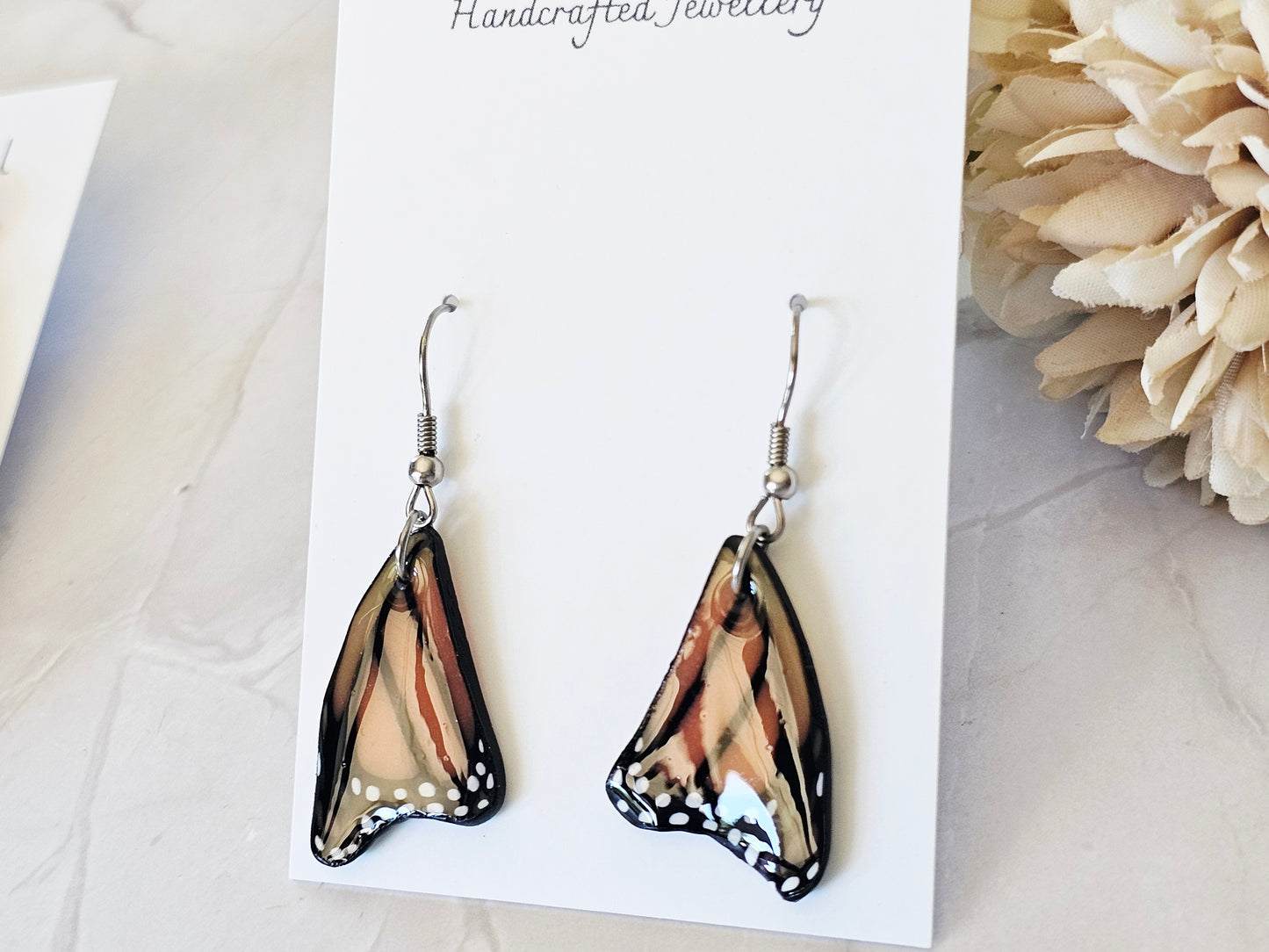 Monarch Wing Earrings