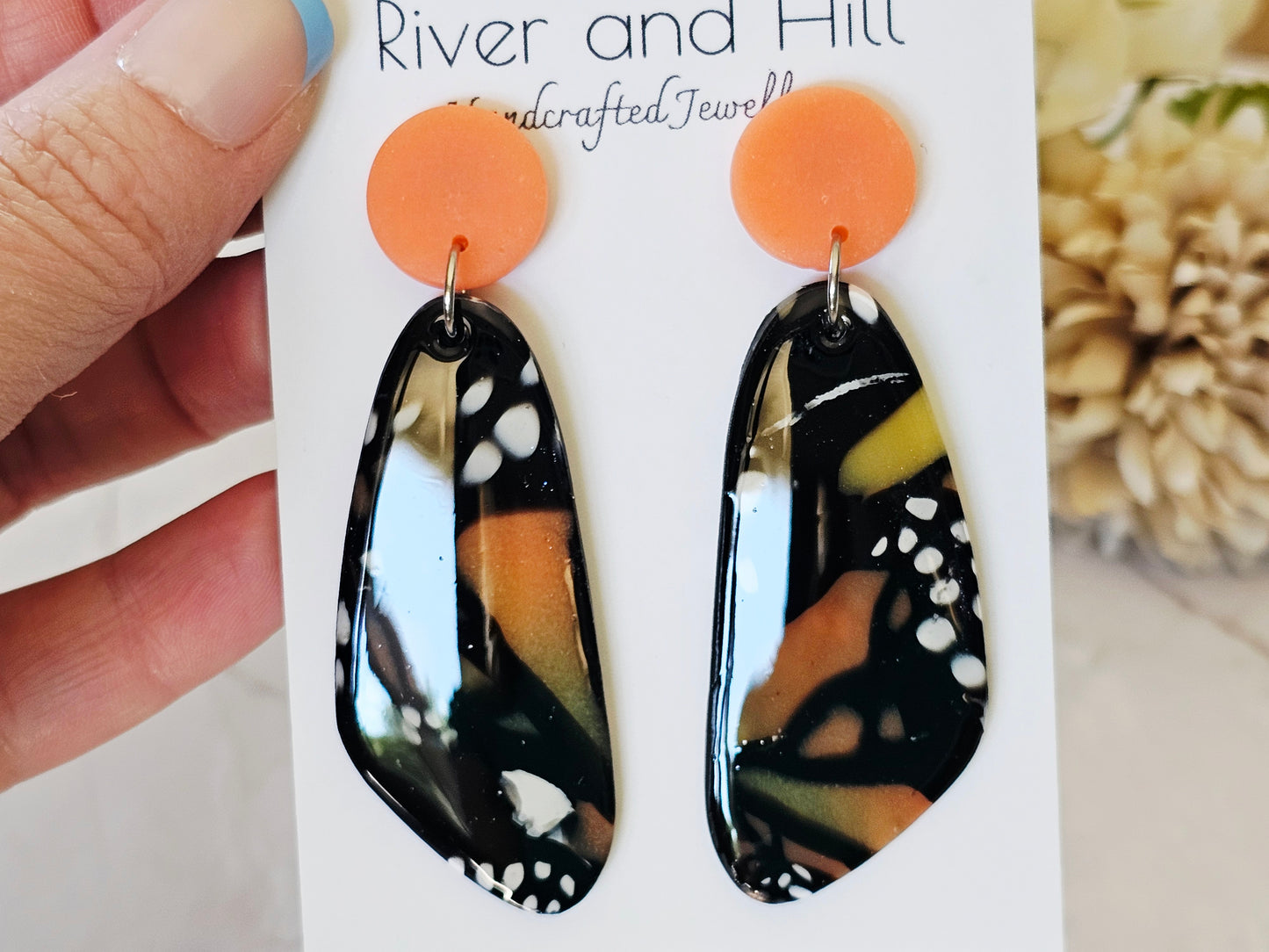 Monarch Abstract Statement Earrings
