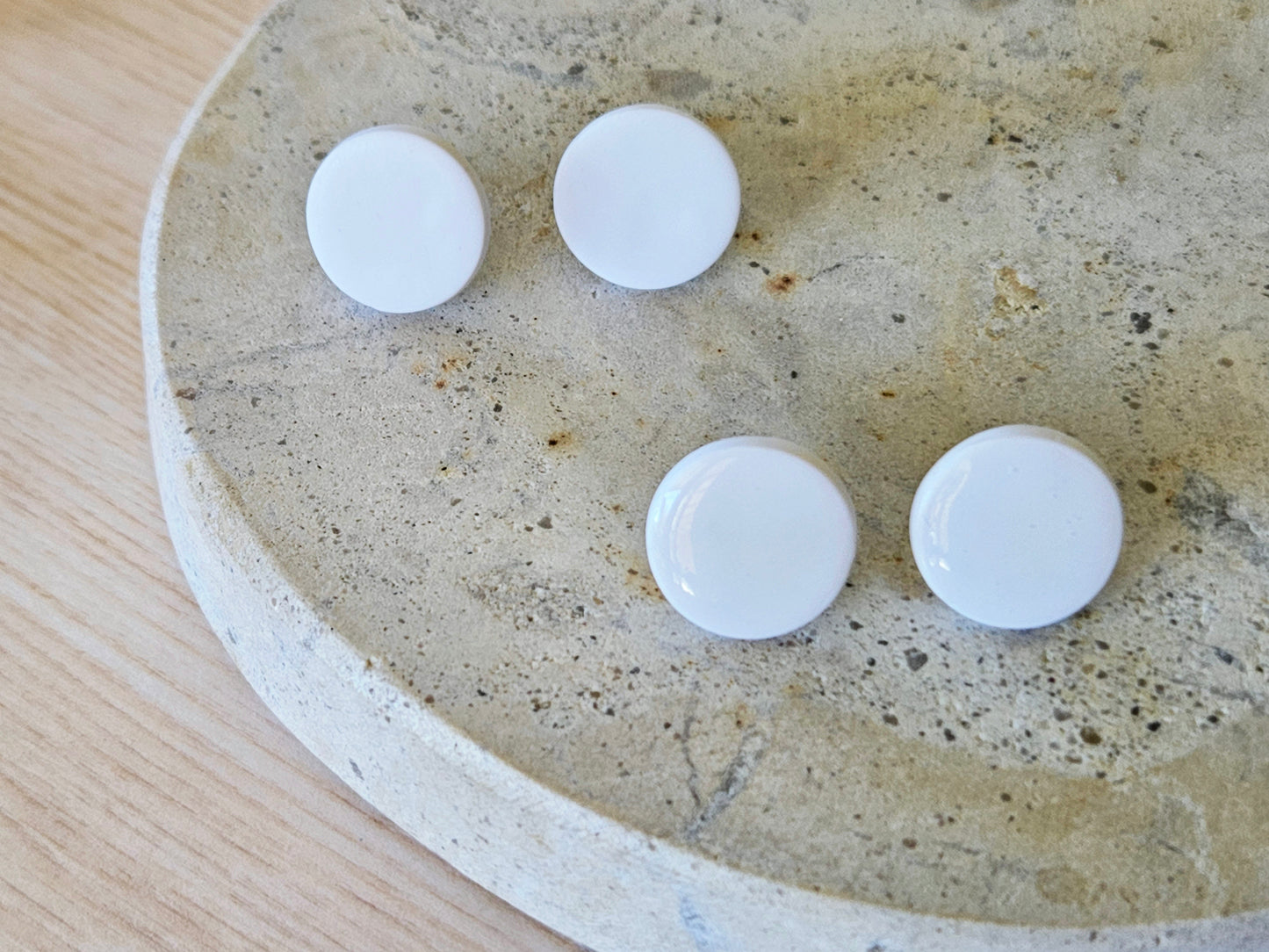 Contemporary Dot Earrings Black