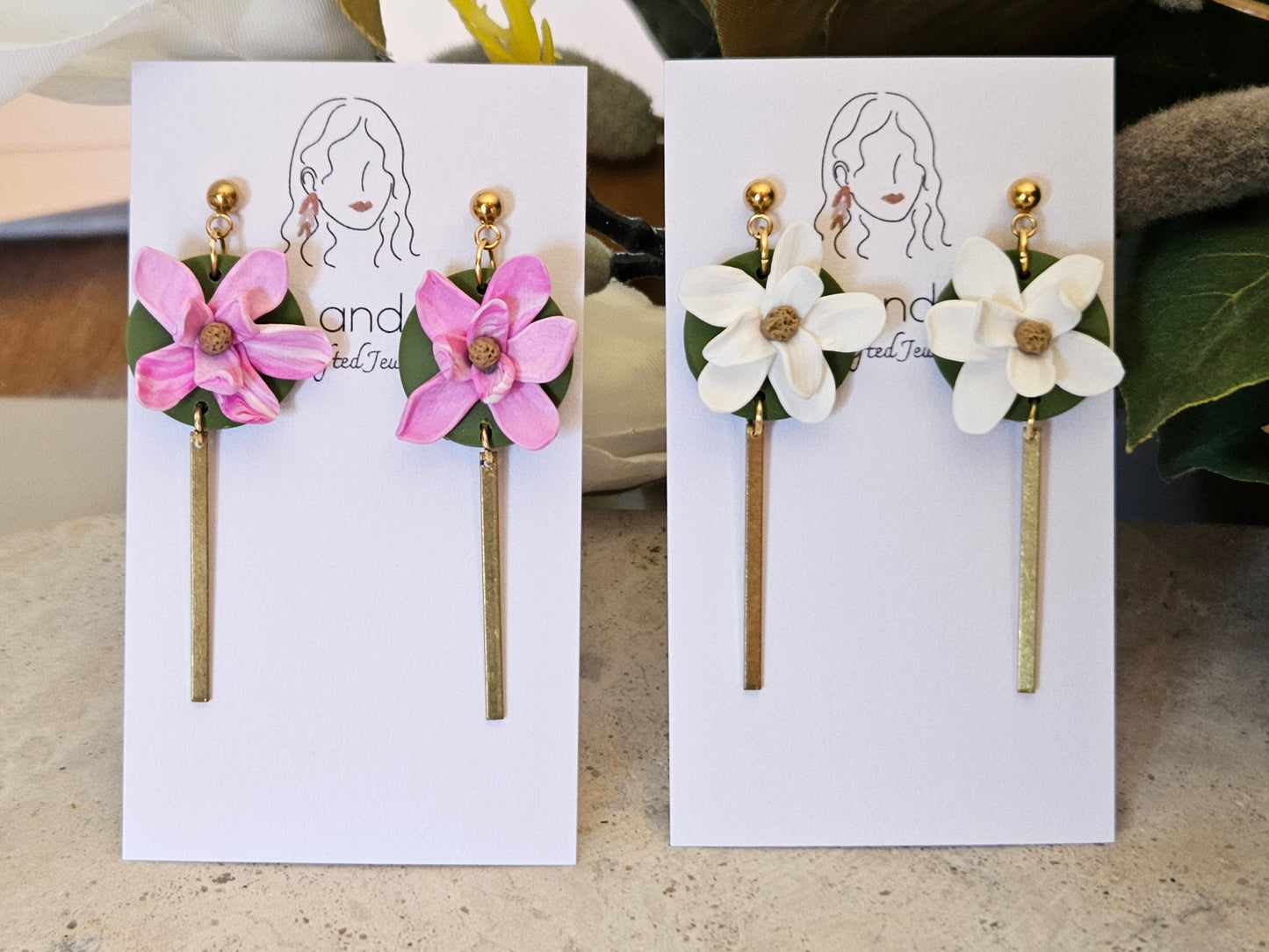 Magnolia Bar Drop Earrings