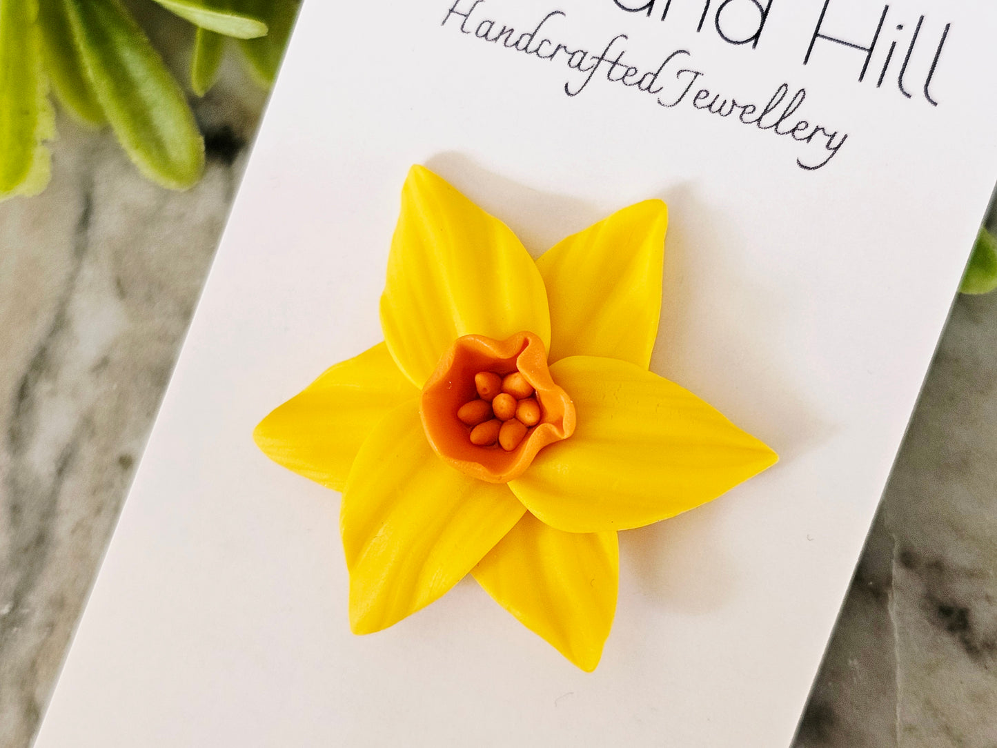 Daffodil Large Brooch