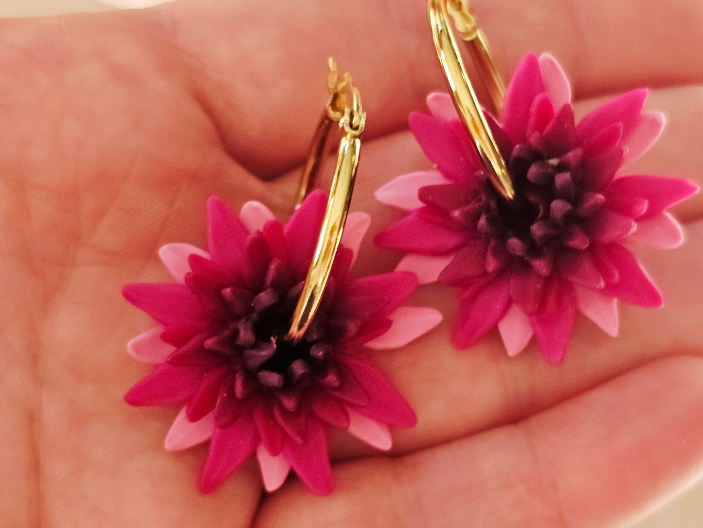 Dahlia Hoops Purple