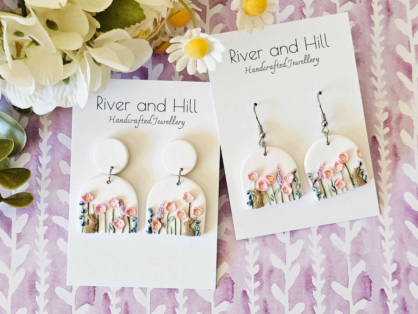 Meadow Bunny Arch Earrings