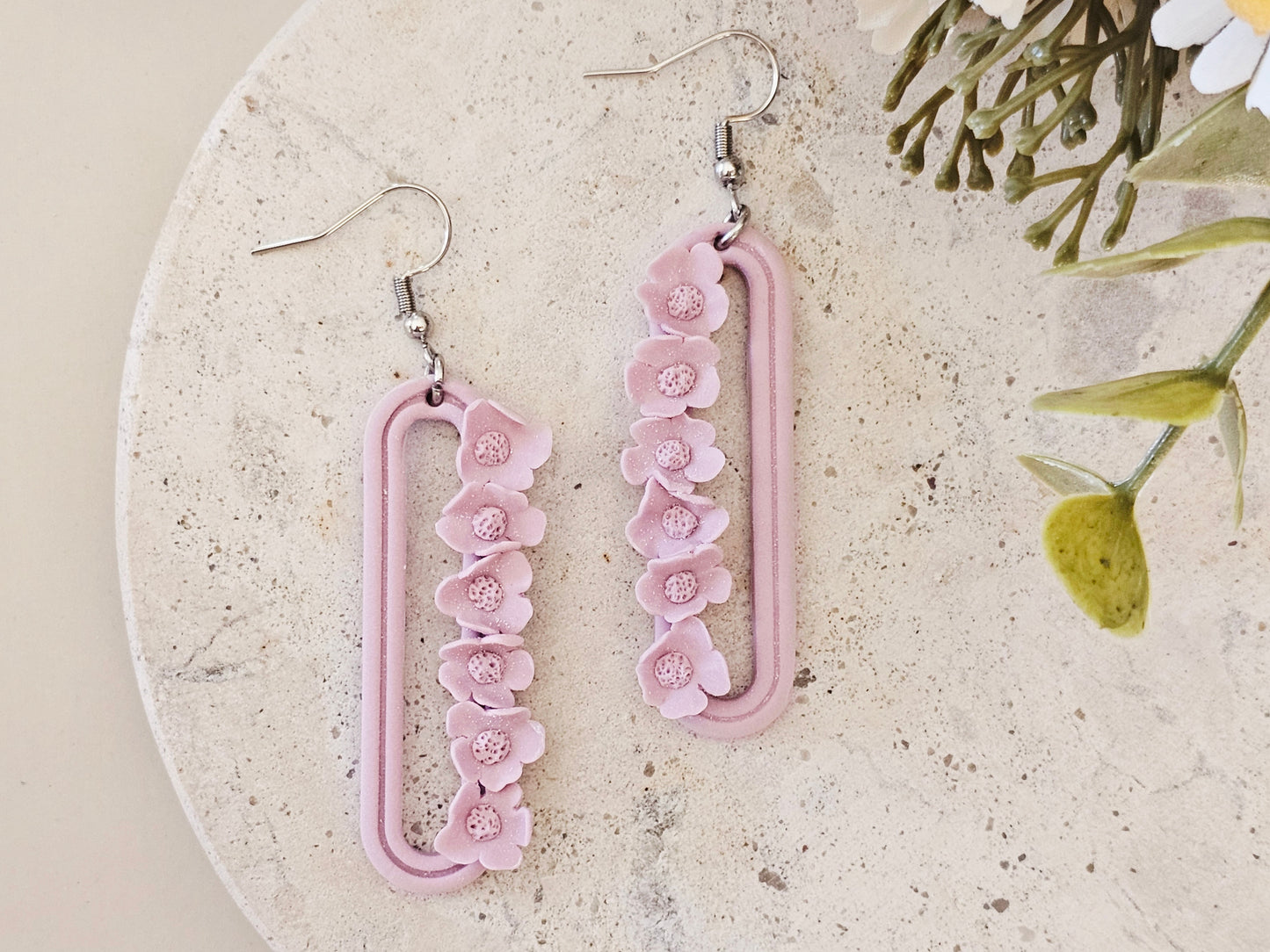 Daily Colour Lavender Floral Earrings