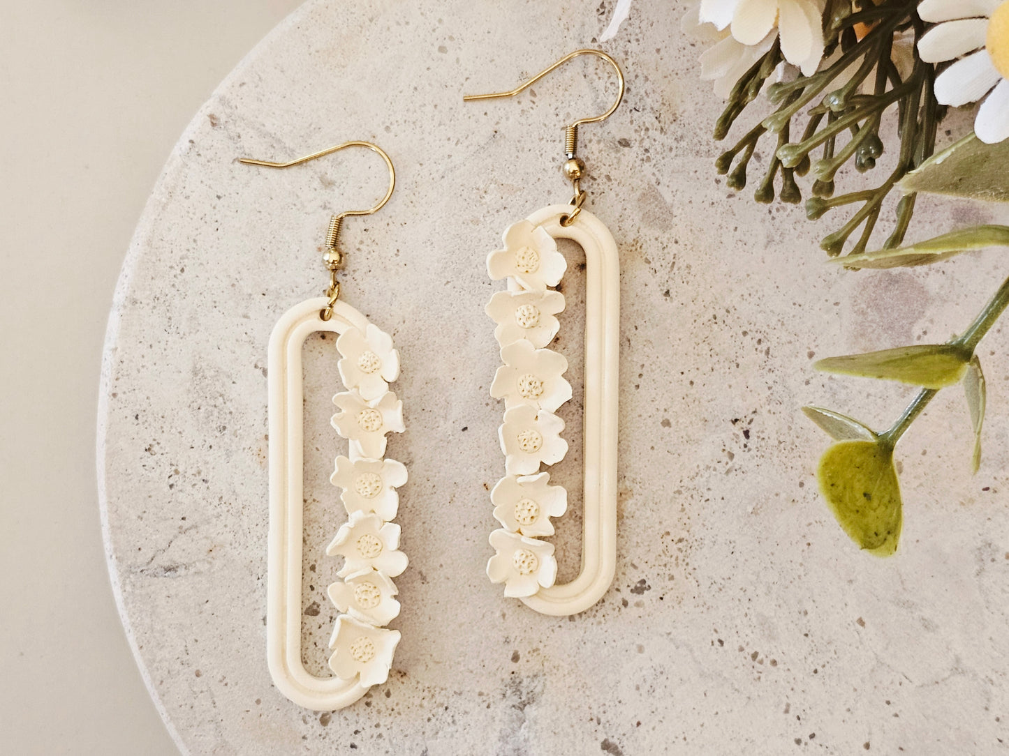 Daily Colour Pastel Yellow Floral Earrings