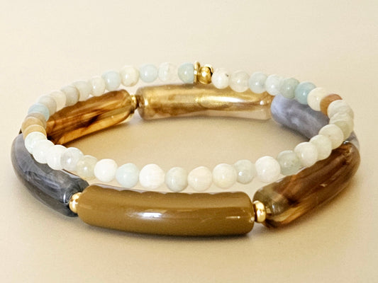 Stacking Bracelets River Stones Stack