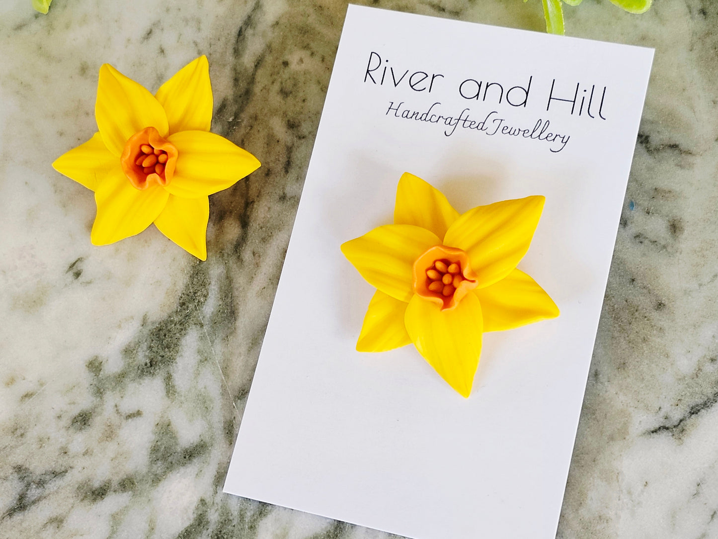 Daffodil Large Brooch