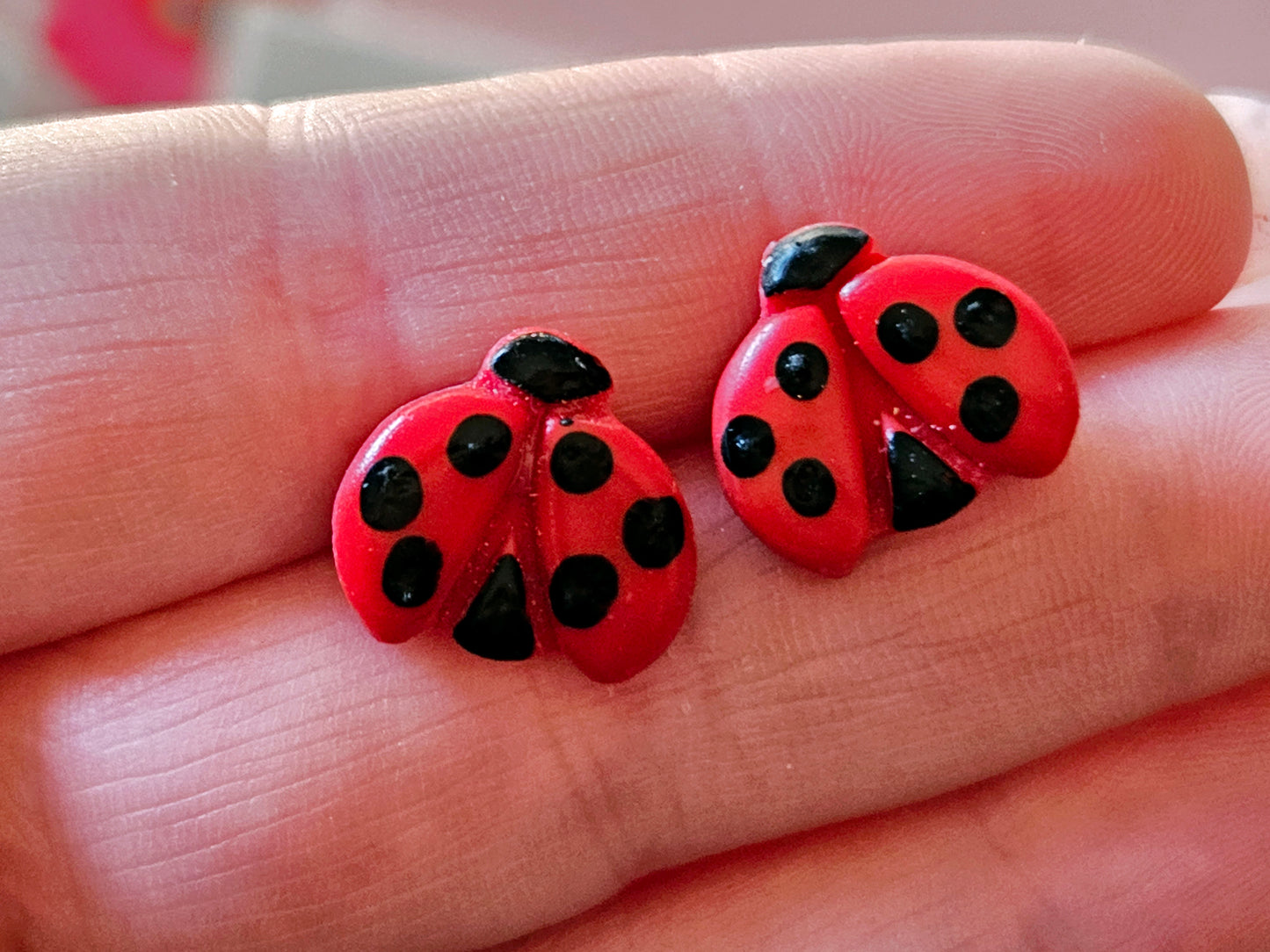 Girls Ladybird Studs